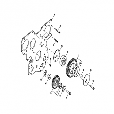 Group 36: Front Plate &amp; Crankshaft Upper Idler Gears,  第36組：前板&amp;曲軸上惰輪，&ldquo;GM93289,&rdquo;&ldquo;GM93285,&rdquo;&ldquo;GM91650,&rdquo;&ldquo;GM85414,&r